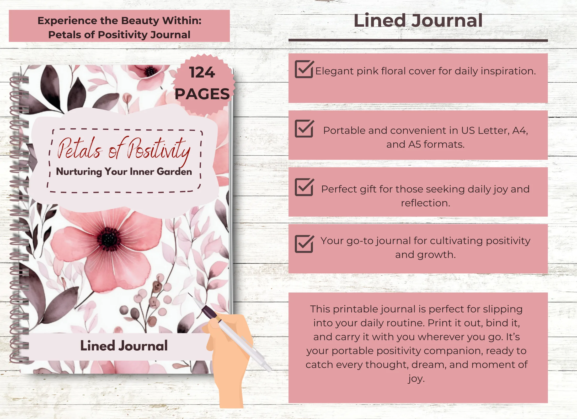 Petals of Positivity Journal - Image 3